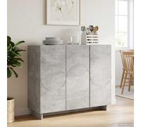 vidaXL Credenza Grigio Cemento 85,5 x 31 x 75 cm Legno ingegnerizzato