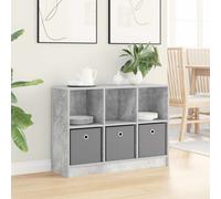 vidaXL Credenza Grigio cemento 88,5 x 27,5 x 63,5 cm