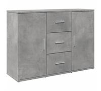 vidaXL Credenza Grigio Cemento 90,5x29,5x65 cm in Truciolato