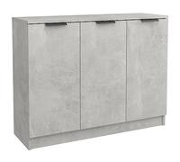 vidaXL Credenza Grigio Cemento 90,5x30x70 cm in Legno Multistrato
