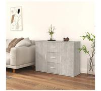 vidaXL Credenza Grigio Cemento 91x29,5x65 cm in Legno Multistrato