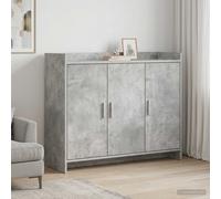 vidaXL Credenza Grigio Cemento 98,5 x 33 x 80 cm Legno ingegnerizzato