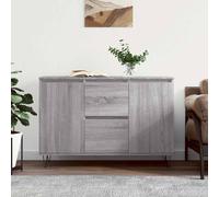 vidaXL Credenza Grigio Sonoma 101,5x35x70 cm in Legno Multistrato