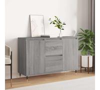 vidaXL Credenza Grigio Sonoma 101,5x35x70 cm in Legno Multistrato, credenza con Ante, Mobile da Soggiorno, portaoggetti, credenza da Cucina