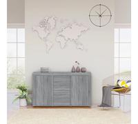 vidaXL Credenza Grigio Sonoma 120x36x69 cm in Legno Multistrato