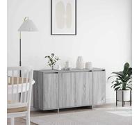 vidaXL Credenza Grigio sonoma 135 x 41 x 69 cm Legno multistrato