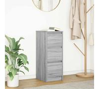 vidaXL Credenza Grigio Sonoma 29,5x34x76 cm in Legno Multistrato
