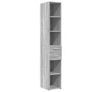 vidaXL Credenza Grigio Sonoma 30x42,5x185 cm in Legno Multistrato