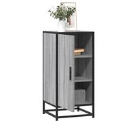 vidaXL Credenza Grigio Sonoma 35,5x35x76 cm in Truciolato e Metallo