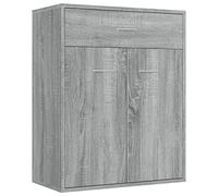 vidaXL Credenza Grigio Sonoma 60x30x75 cm in Legno Multistrato