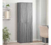 vidaXL Credenza Grigio Sonoma 60x35x180 cm in Legno Multistrato