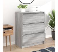 vidaXL Credenza Grigio Sonoma 60x35x76 cm in Legno Multistrato