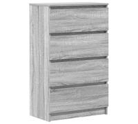 vidaXL Credenza Grigio Sonoma 60x35x98,5 cm in Legno Multistrato