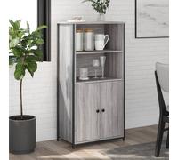 AX Credenza Mobiletto Moderna 62x36x121.5cm Moderno Grigio Sonoma Casa 0K 834213