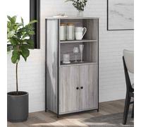 AX Credenza Mobiletto Moderna 62x36x121.5cm Moderno Grigio Sonoma Casa 0K 834213
