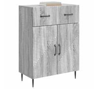 vidaXL Credenza grigia Sonoma 66 x 34,5 x 89,5 cm Legno di Ingegneria, Stoccaggio per la stanza, credenza Vintage, Ampio Spazio, Cabinet Moderno ed Elegante per organizzare la tua casa