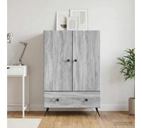 vidaXL Credenza grigia Sonoma 66 x 34,5 x 95 cm Legno Ingegneria, Buffet Rettangolare Elegante, credenza con ampie opzioni di stoccaggio, funzionale e minimalista per la tua stanza.