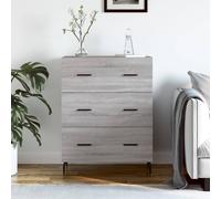 vidaXL Credenza Grigio Sonoma 69,5x34x90 cm in Legno Multistrato