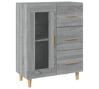 vidaXL Credenza Grigio Sonoma 69,5x34x90 cm in Legno Multistrato
