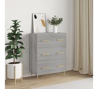 vidaXL Credenza Grigio Sonoma 69,5x34x90 cm in Legno Multistrato