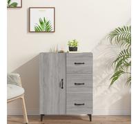 vidaXL Credenza Grigio Sonoma 69,5x34x90 cm in Legno Multistrato