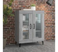 vidaXL Credenza Grigio Sonoma 69,5x34x90 cm in Legno Multistrato