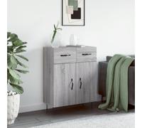 vidaXL Credenza Grigio Sonoma 69,5x34x90 cm in Legno Multistrato