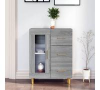 vidaXL Credenza Grigio Sonoma 69,5x34x90 cm in Legno Multistrato