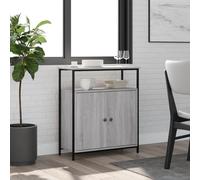 AX Credenza Mobiletto 70x30x80cm Portaoggetti Arredo Grigio Sonoma Uffici 835532
