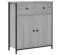 AX Credenza Mobiletto 70x30x80cm Portaoggetti Arredo Grigio Sonoma Uffici 835527