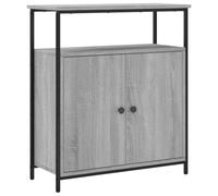 AX Credenza Mobiletto 70x30x80cm Portaoggetti Arredo Grigio Sonoma Uffici 835532