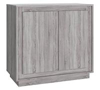 vidaXL Credenza Grigio Sonoma 80x34x75 cm in Legno Multistrato