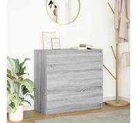 vidaXL Credenza Grigio Sonoma 80x35x76 cm in Legno Multistrato, armadietto, credenza, Armadio da corridoio, Buffet, Armadio da Cucina