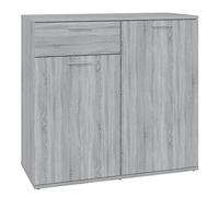 vidaXL Credenza Grigio Sonoma 80x36x75 cm in Legno Multistrato