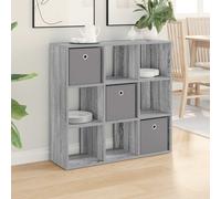 vidaXL Credenza Grigio Sonoma 88,5 x 29 x 84,5 cm