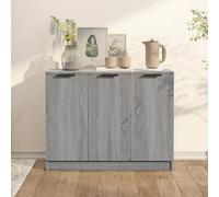 vidaXL Credenza Grigio Sonoma 90,5x30x70 cm in Legno Multistrato