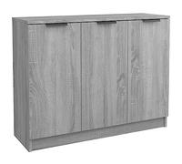 vidaXL Credenza Grigio Sonoma 90,5 x 30 x 70 cm in legno multistrato