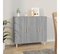 VIDAXL - Credenza Grigio Sonoma 90x34x80 Cm In Legno Multistrato