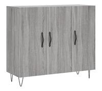 vidaXL Credenza Grigio Sonoma 90x34x80 cm in Legno Multistrato