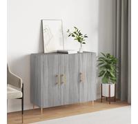 vidaXL Credenza Grigio Sonoma 90x34x80 cm in Legno Multistrato
