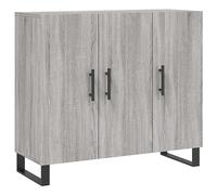 vidaXL Credenza Grigio Sonoma 90x34x80 cm in Legno Multistrato, credenza in Legno, armadietto Laterale, armadietto, armadietto in Legno