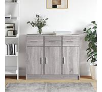 vidaXL Credenza Grigio Sonoma 91x28x75 cm in Legno Multistrato