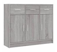 vidaXL Credenza Grigio Sonoma 91x28x75 cm in Legno Multistrato
