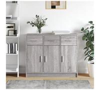 vidaXL Credenza Grigio Sonoma 91x28x75 cm in Legno Multistrato
