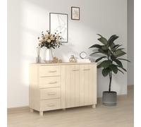 vidaXL Credenza HAMAR ambra 113x40x80 cm in Legno Massello di Pino