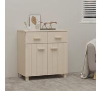 vidaXL Credenza HAMAR ambra 79x40x80 cm in Legno Massello di Pino
