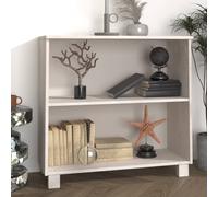 vidaXL Credenza HAMAR Bianca 85x35x80 cm in Legno Massello di Pino