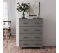 vidaXL Credenza HAMAR Grigio Chiaro 79x40x103,5 cm in Legno di Pino