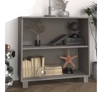 vidaXL Credenza HAMAR Grigio Chiaro 85x35x80 cm Legno Massello di Pino