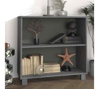 vidaXL Credenza HAMAR Grigio Scuro 85x35x80 cm Legno Massello di Pino